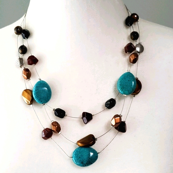 Chico's Jewelry - Chico's Turquoise & Copper Necklace
